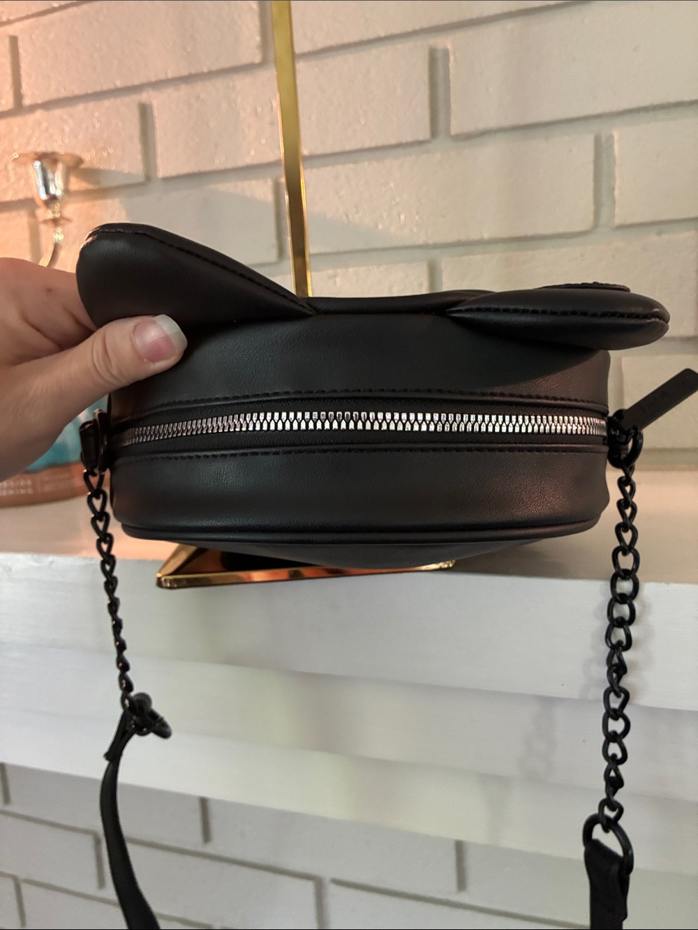 Betsey Johnson Black Cat Face Crossbody Bag - Picture 5 of 9